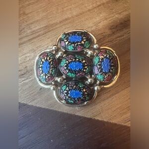 Sarah Coventry Vintage Mosaic “Light of the East” Brooch Pin